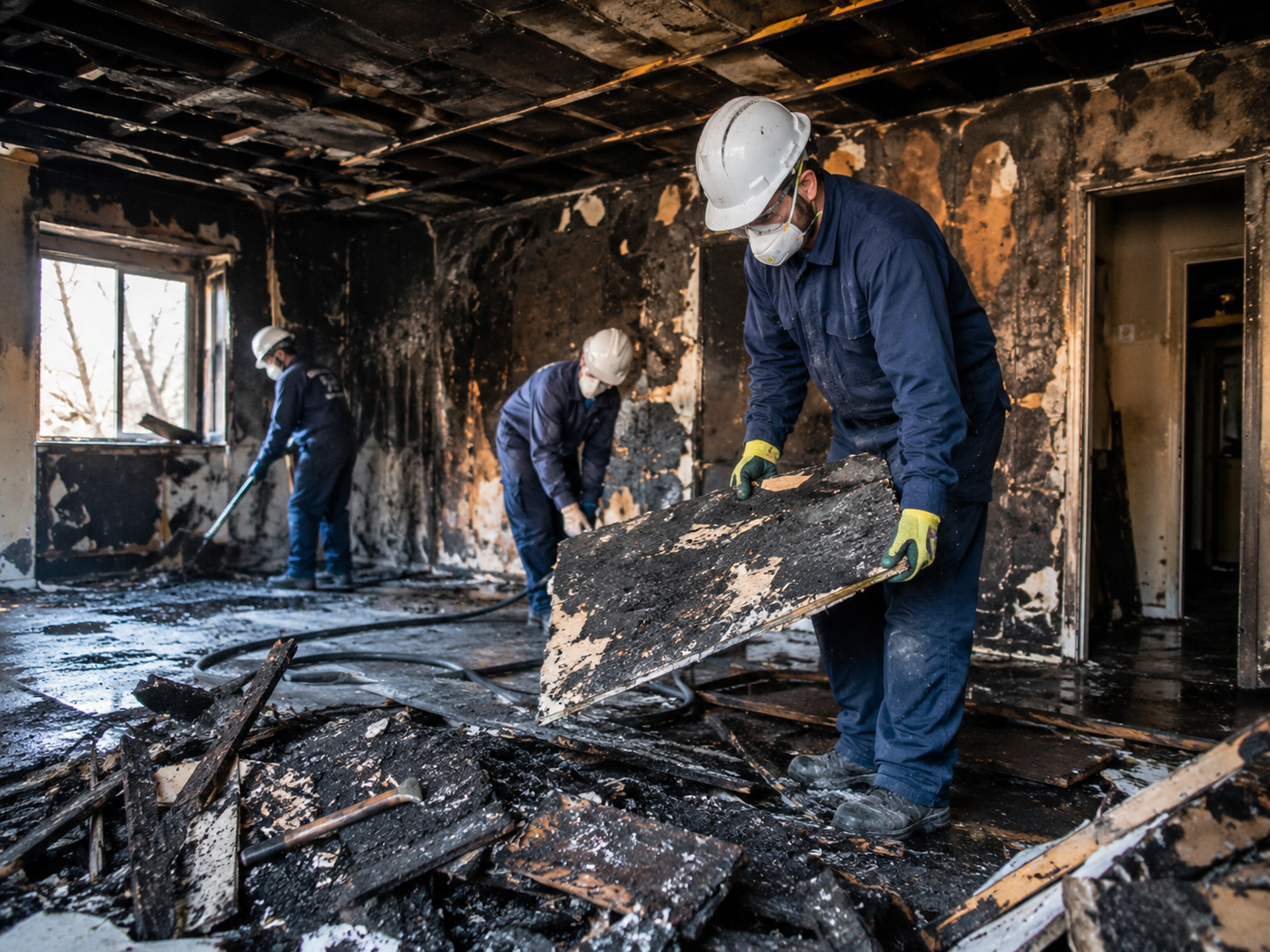 Rückbau nach einem Brandschaden